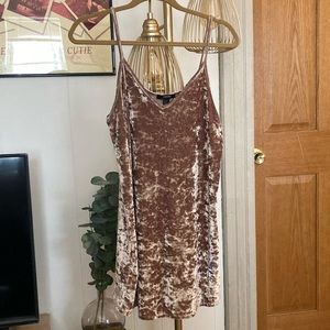 Forever 21 Crushed Velvet Mini Dress - S